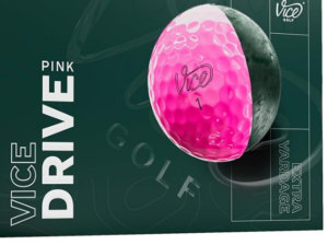 Vice Drive golf balls, pink