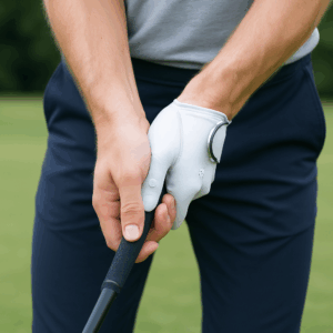 a standard golf grip